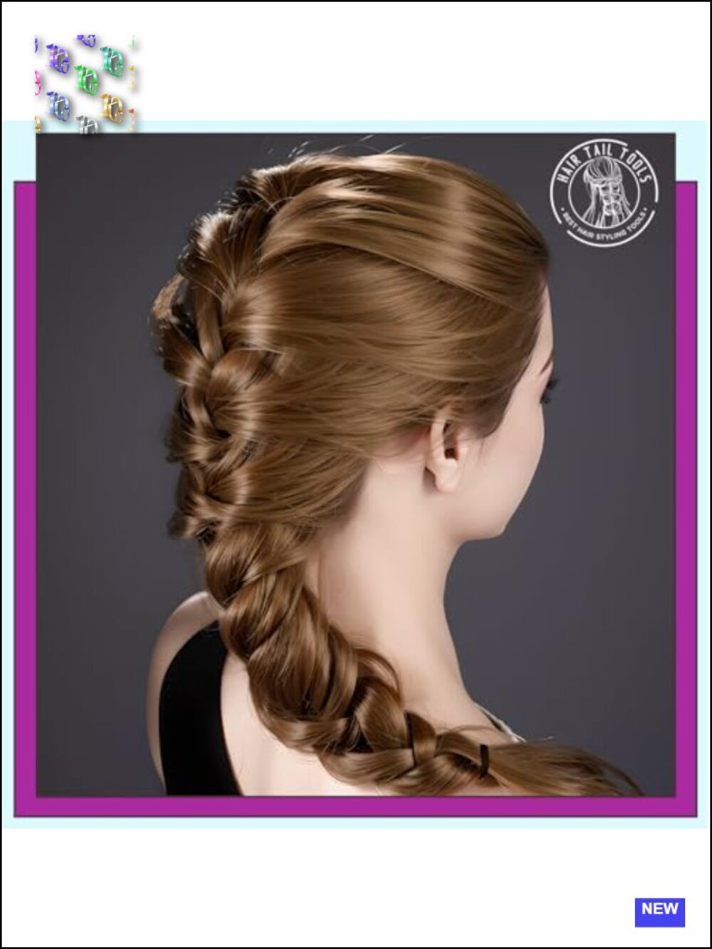 French Braiding Hair Styling Tool Set - 4 Pieces Ponytail Pull Through - Picture 5 of 6